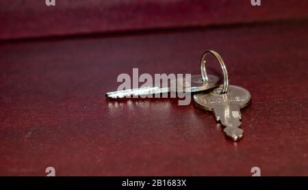 A lock is a mechanical or electronic fastening device that is released by a physical object , or by a combination thereof or only being able to be ope Stock Photo