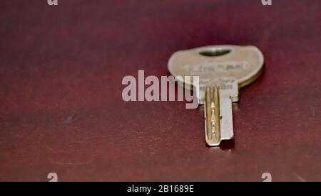 A lock is a mechanical or electronic fastening device that is released by a physical object , or by a combination thereof or only being able to be ope Stock Photo