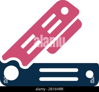 Well organized and fully editable Stapler icon, office stationary for any use like print media, web, stock images, commercial use or any kind of desig Stock Vector