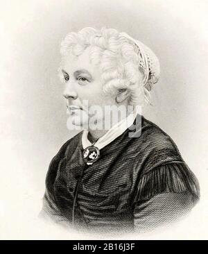 Elizabeth Cady Stanton (1815 – 1902) American suffragist, social activist, abolitionist, and leading figure of the early women's rights movement. Stock Photo