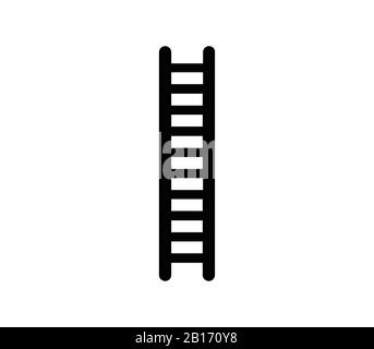 ladder icon illustrated in vector on white background Stock Vector