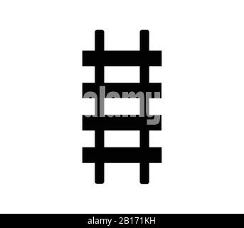 ladder icon illustrated in vector on white background Stock Vector