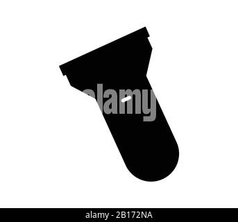 torch icon illustrated in vector on white background Stock Vector