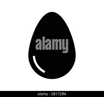 egg icon illustrated in vector on white background Stock Vector