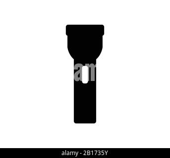 torch icon illustrated in vector on white background Stock Vector