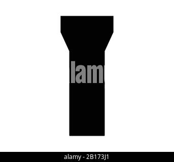 torch icon illustrated in vector on white background Stock Vector