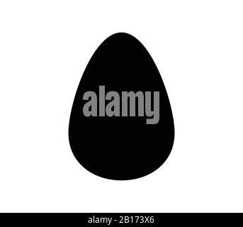 egg icon illustrated in vector on white background Stock Vector