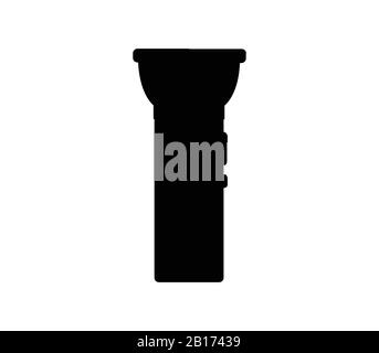 torch icon illustrated in vector on white background Stock Vector