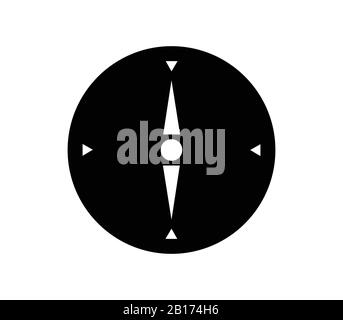 compass icon illustrated in vector on white background Stock Vector
