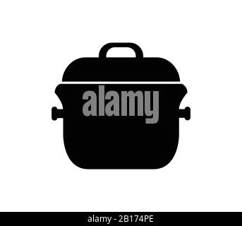 pot icon illustrated in vector on white background Stock Vector Image ...