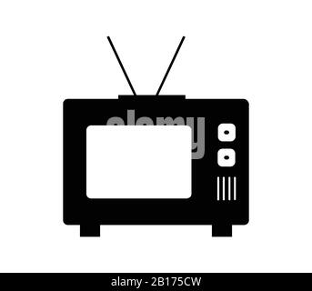 television icon illustrated in vector on white background Stock Vector