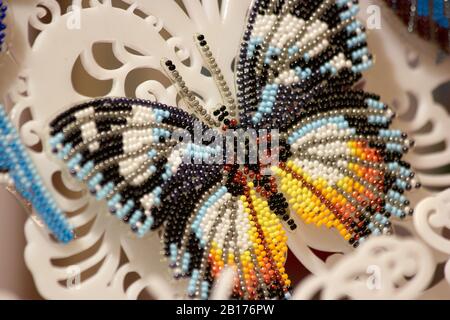 Butterfly of beads. Stock Photo