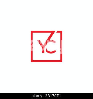initial letter yc or cy logo vector design Stock Vector