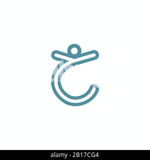 initial letter yc or cy logo vector design Stock Vector