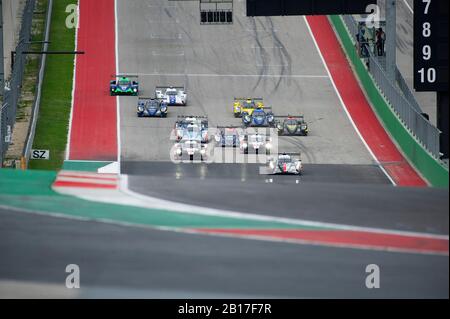 Austin, Texas, USA. 23rd Feb, 2020. Grid start of the Lone Star Le Mans - 6 Hours of Circuit of The Americas in Austin, Texas. Mario Cantu/CSM/Alamy Live News Stock Photo
