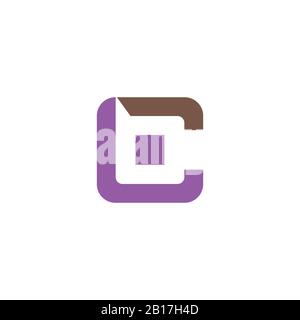 Initial letter bc logo or cb logo vector design template Stock Vector
