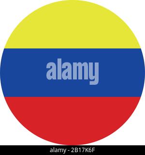 Venezuela flag illustrated in vector on white background Stock Vector
