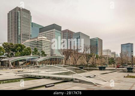 TOKYO, JAPAN, JANUARY - 2019 - Urban cityscape scene at at chiyoda district in tokyo city, japan Stock Photo