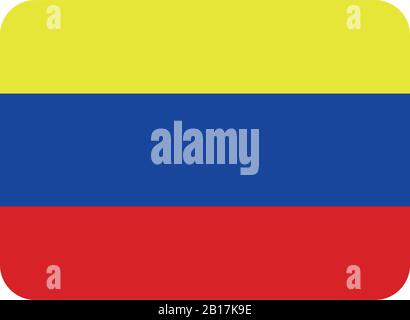 Venezuela flag illustrated in vector on white background Stock Vector