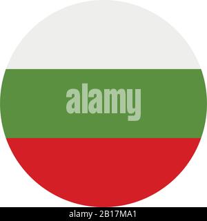 bulgaria flag illustrated in vector on white background Stock Vector