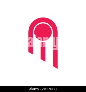 meteor geometric motion up logo vector Stock Vector