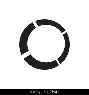 circle geometric frame logo vector dimensional design Stock Vector