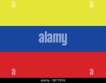 Venezuela flag illustrated in vector on white background Stock Vector