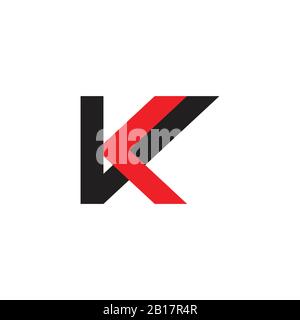 letter vk colorful geometric line logo vector Stock Vector Image & Art ...
