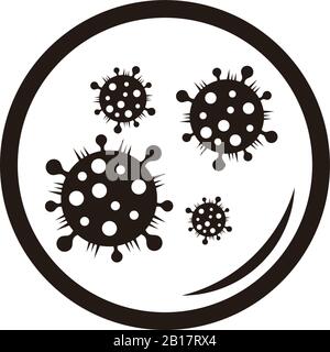 microscope lens glass virus symbol clear design vector Stock Vector