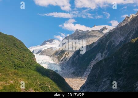 New Zealand, Westland District, Franz Josef, Scenic view of Franz Josef Glacier Stock Photo