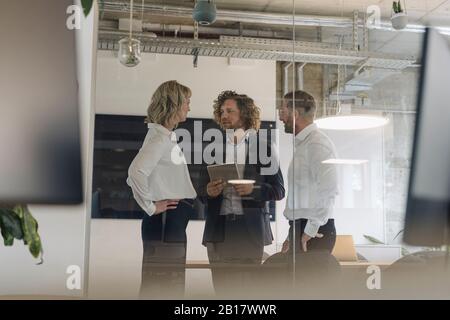 Business team having a meeting in office Stock Photo