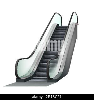 Escalator Airport Electronic Equipment Vector Stock Vector