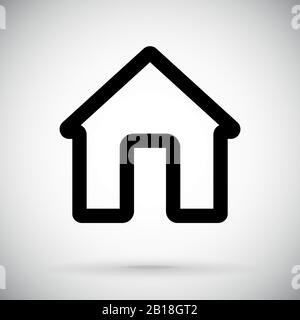 House icon as simple icon Stock Vector