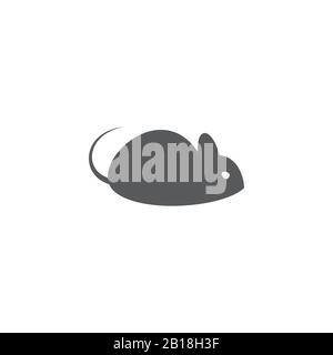 Mouse icon on white background Stock Vector
