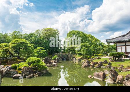 Kyoto,Japan, Asia - September 3, 2019 : View of the Kyoto Gosho Imperial Palace Garden Stock Photo