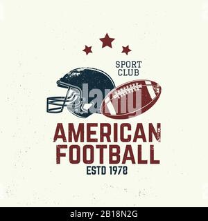 American Football or Rugby Club Badge. Vector. Concept for Shirt, Logo,  Print, Stamp, Tee, Embroidery Patch. Vintage Stock Vector - Illustration of  vector, flying: 249296744