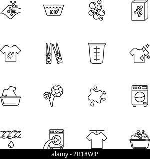 cleaning measuring cup laundry domestic hygiene line style icon 2508818  Vector Art at Vecteezy