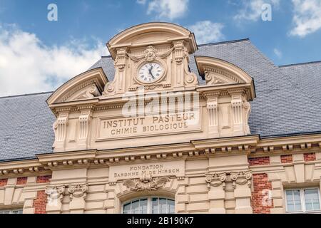 Old building of the Pasteur institute in Paris Stock Photo