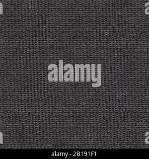 Usual grey fabric background for personal style. Seamless square texture, tile ready. Stock Photo