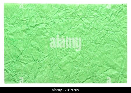 Crumpled Paper Sheet Green Paper Detailed High Resolution Texture