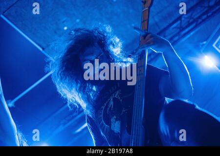 Bergen, Norway. 13th, September 2019. The Danish extreme metal band Xenoblight performs a live concert at Inside in Bergen. (Photo credit: Gonzales Photo - Jarle H. Moe). Stock Photo