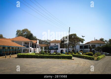 Nairobi, Kenya - January 17, 2015: a high school in the city center Stock Photo