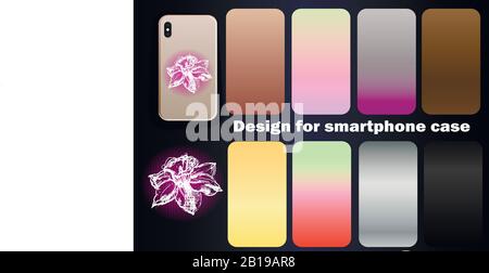 Trending Vector Design for Smartphone Case - large collection, vector layout Stock Vector