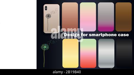 Trending Design for Smartphone Case - Big Collection, Vector Layout Stock Vector