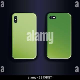 Trending Smartphone Cases - Mock Up Vector Stock Vector