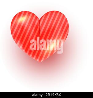 Pink heart shaped cloud isolated on white background. Vector illustration  Stock Vector Image & Art - Alamy