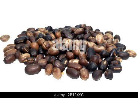 Pea seeds on white background Stock Photo