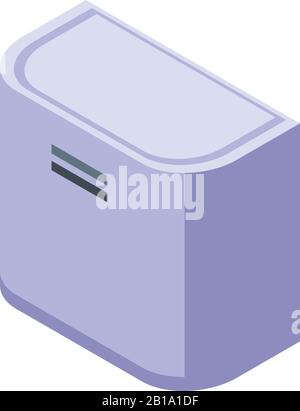 Hand dryer icon, isometric style Stock Vector