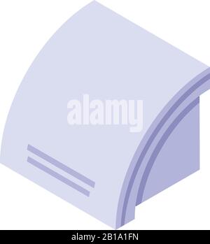 Dryer machine icon, isometric style Stock Vector