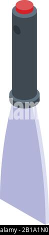 Hand spatula icon, isometric style Stock Vector